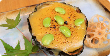 加茂茄子と豆腐の味噌田楽