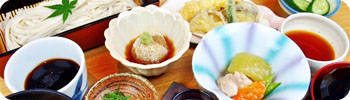 天ざる(蓮根麺)御膳