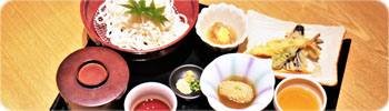 天ざる(蓮根麺)御膳